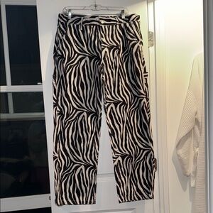 Urban Outfitters Zebra Print Women’s Carpenter Pants
